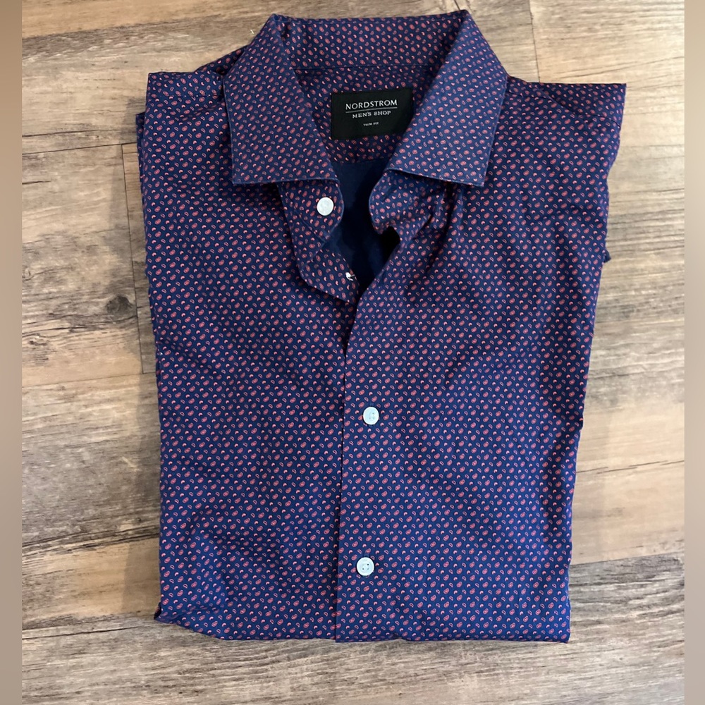 Mens Button Down Party shirt in dotted print